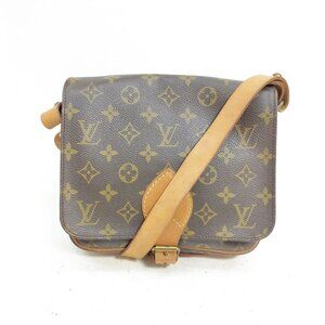 Authentic Louis Vuitton Cartouchiere MM Monogram Shoulder Bag 260-112025-1849994